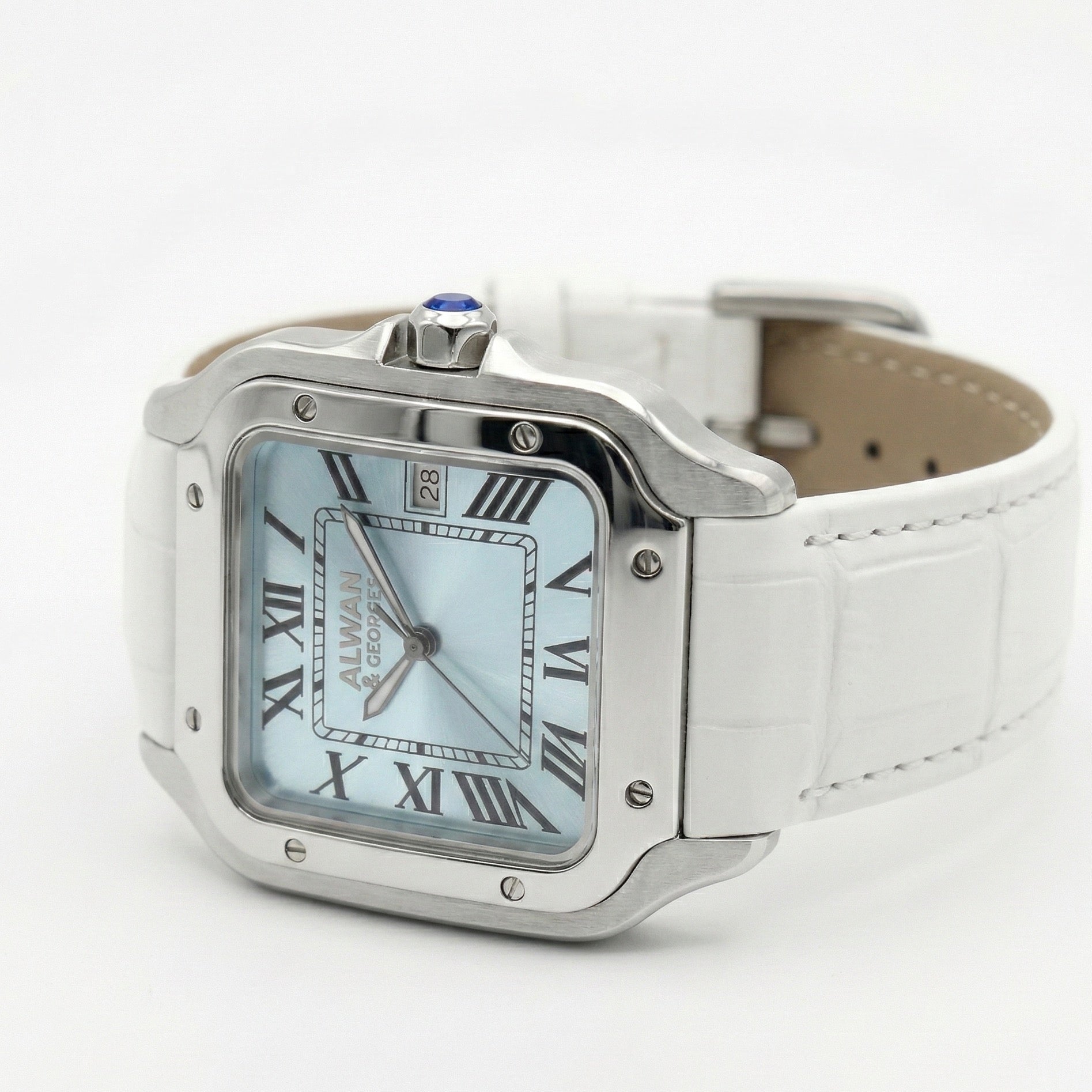 ALWAN & GEORGES – Ice Blue Square